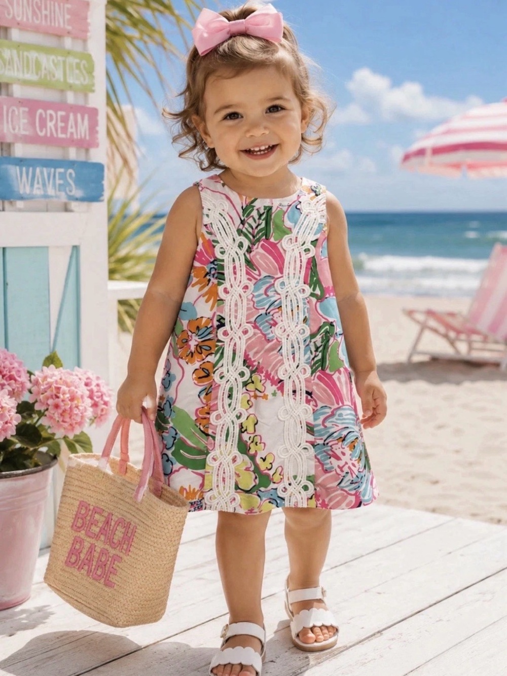 Lilly Pulitzer Multicolor Floral Sundress Target 20th Anniversary 2T